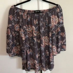 Floral off the shoulder blouse